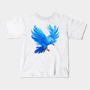 ROYAL BLUE PHOENIX Kids T-Shirt